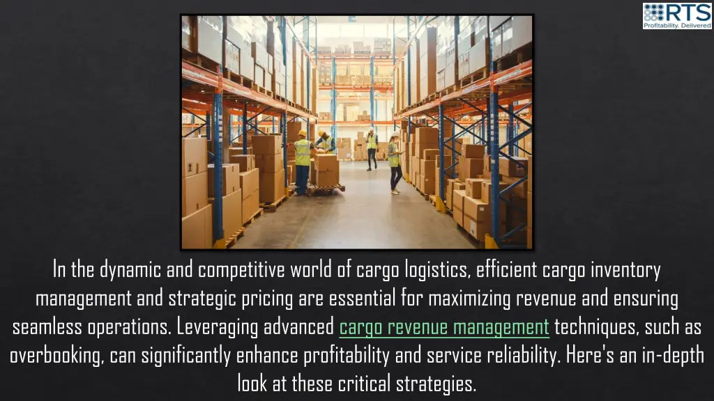 in the dynamic and competitive world of cargo