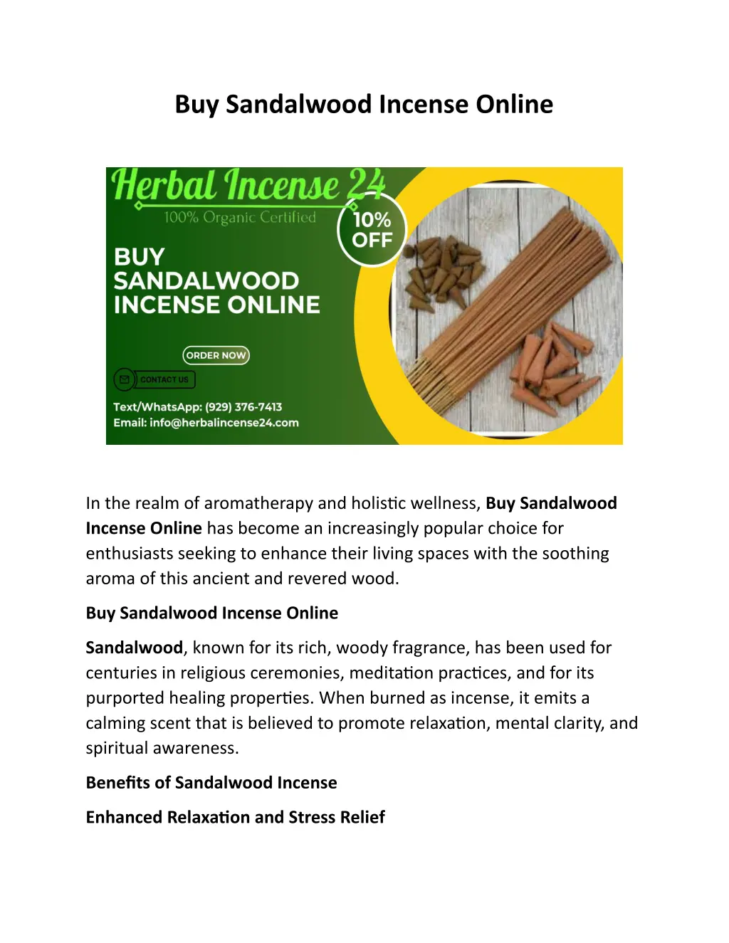 buy sandalwood incense online