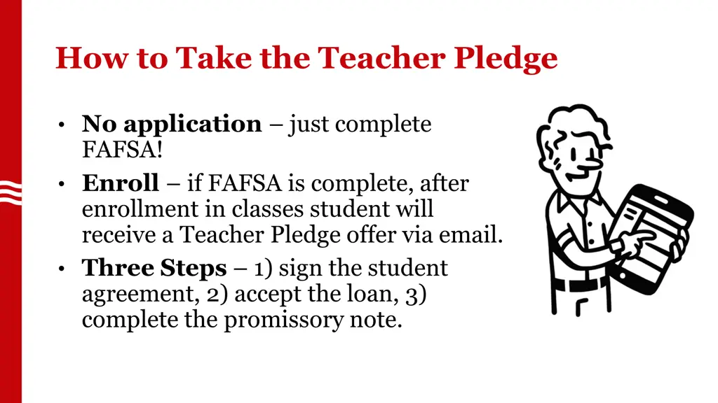how to take the teacher pledge
