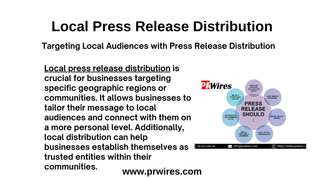 local press release distribution