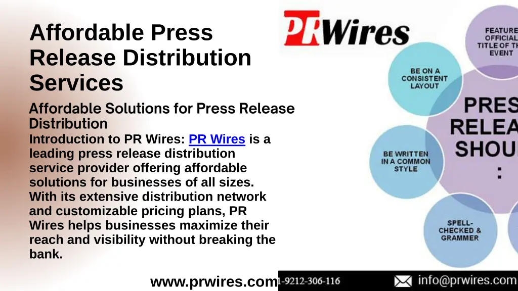 affordable press release distribution services