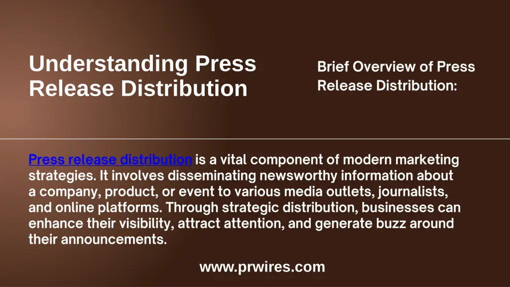 understanding press release distribution
