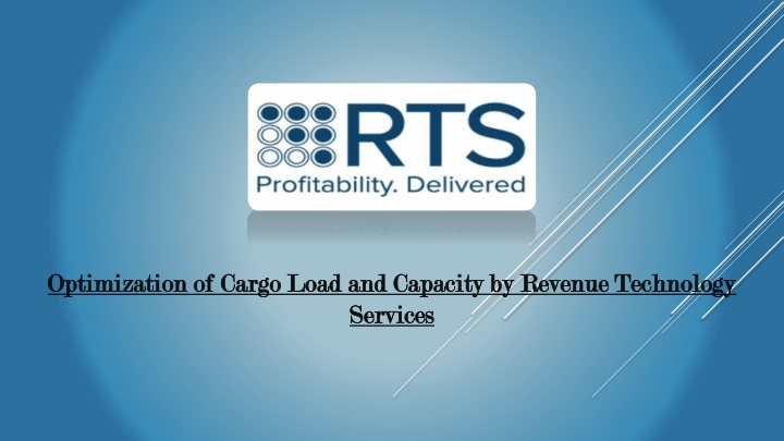 optimization of cargo load and capacity