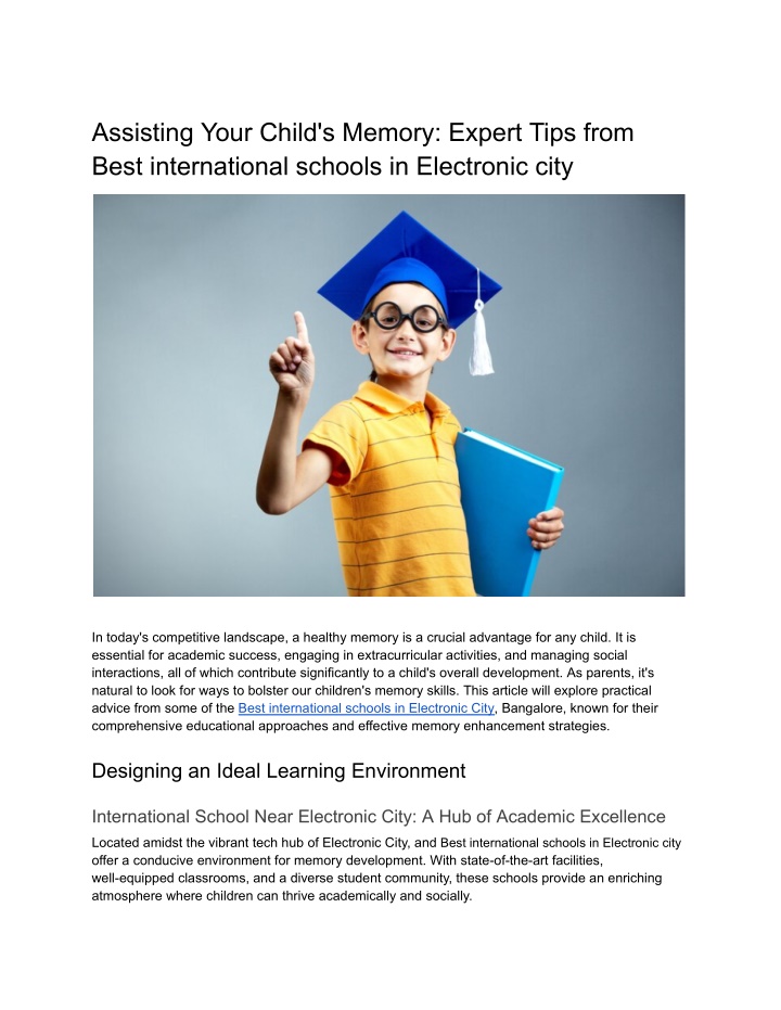 assisting your child s memory expert tips from