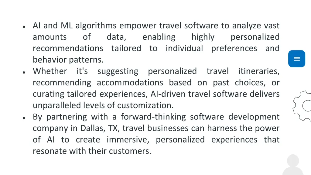 ai and ml algorithms empower travel software