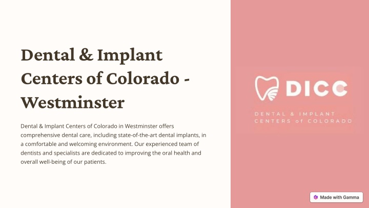 dental implant centers of colorado westminster