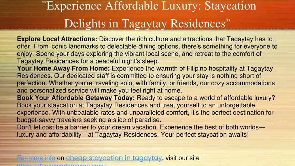 experience affordable luxury staycation delights 2