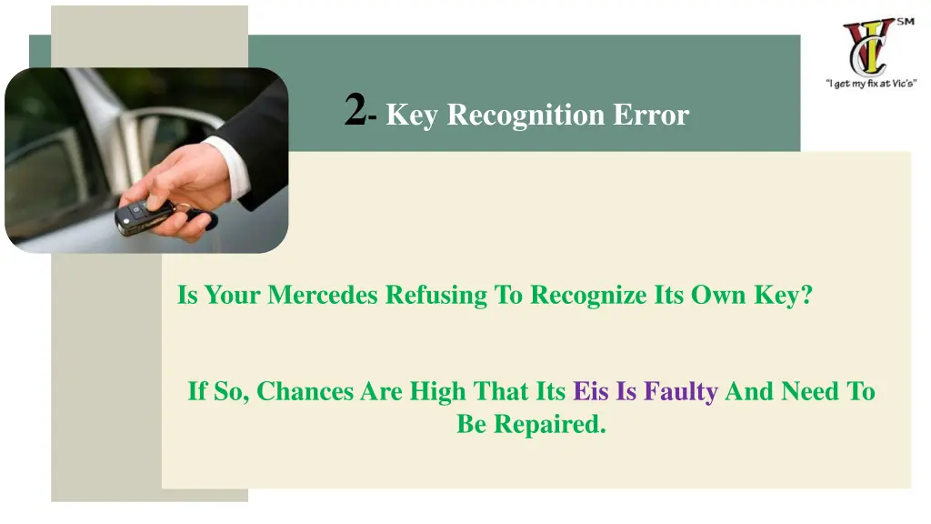 2 key recognition error