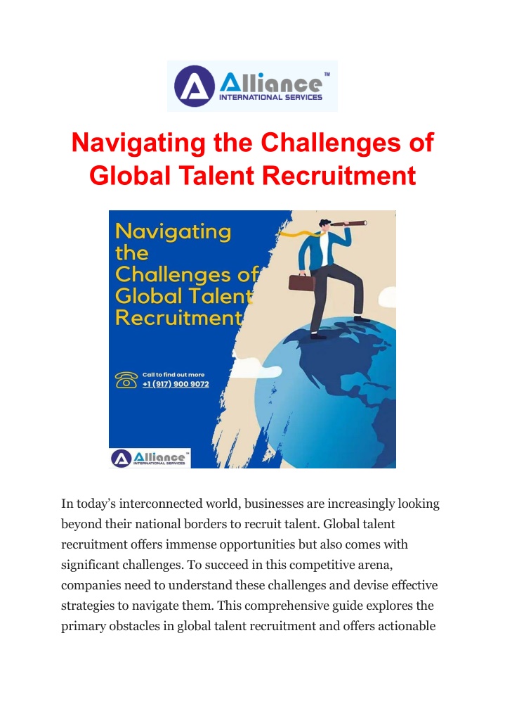 navigating the challenges of global talent