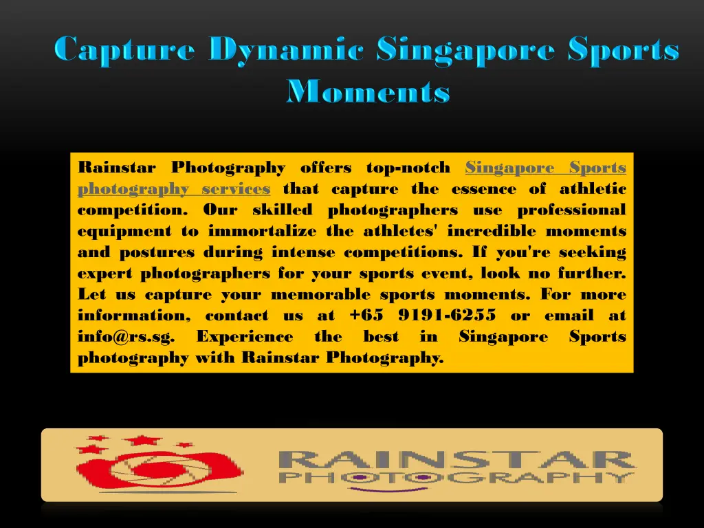 rainstar photography offers top notch singapore