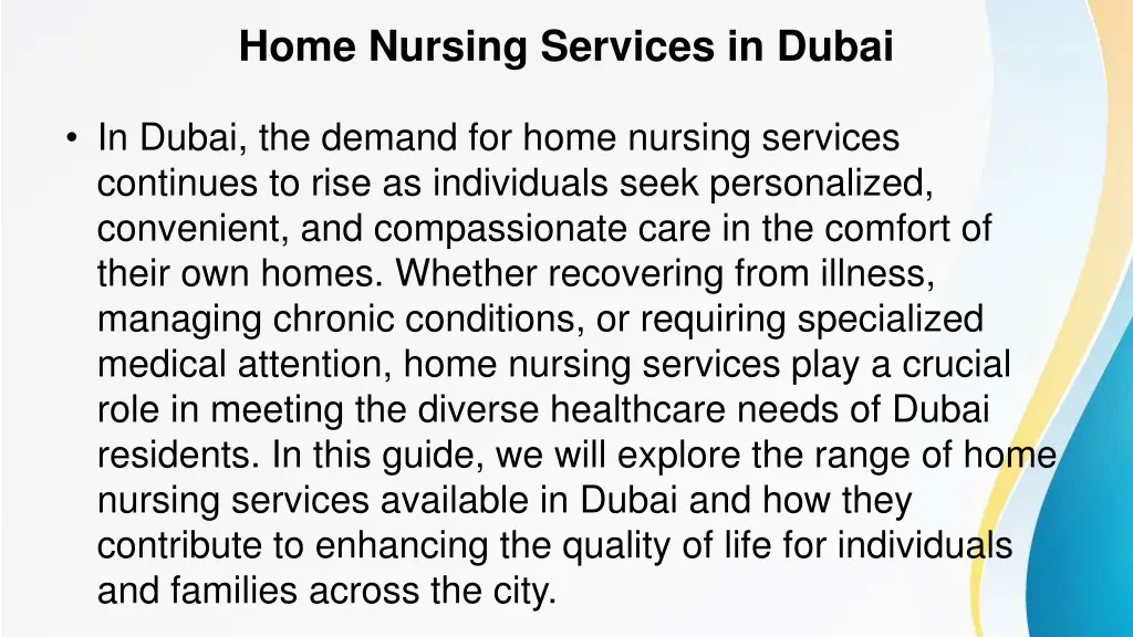 home nursing services in dubai 2