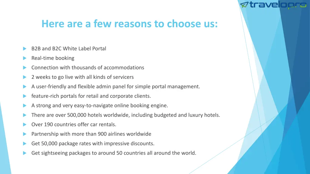 here are a few reasons to choose us