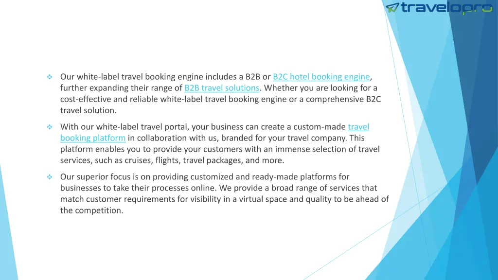 our white label travel booking engine includes