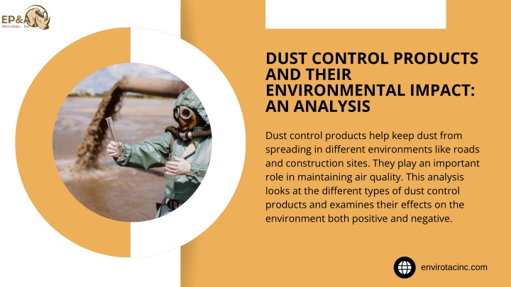 dust control products and their environmental