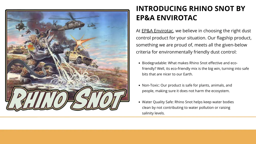 introducing rhino snot by ep a envirotac