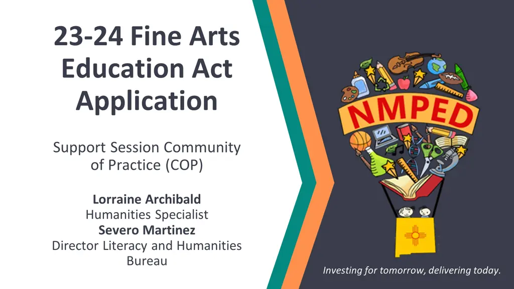 23 24 fine arts education act application