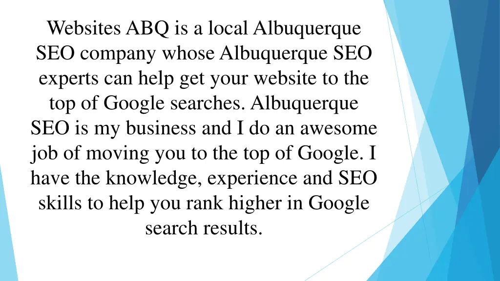 websites abq is a local albuquerque seo company