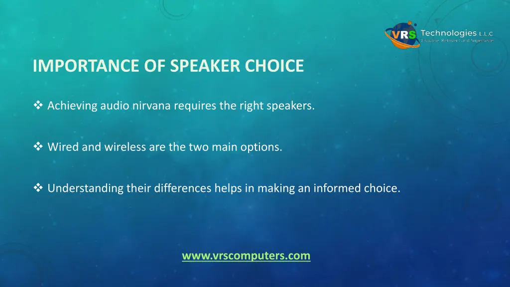 importance of speaker choice
