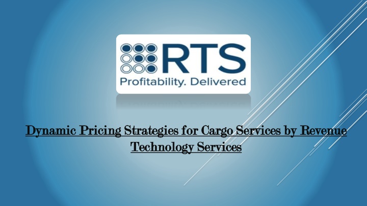 dynamic pricing strategies for cargo services