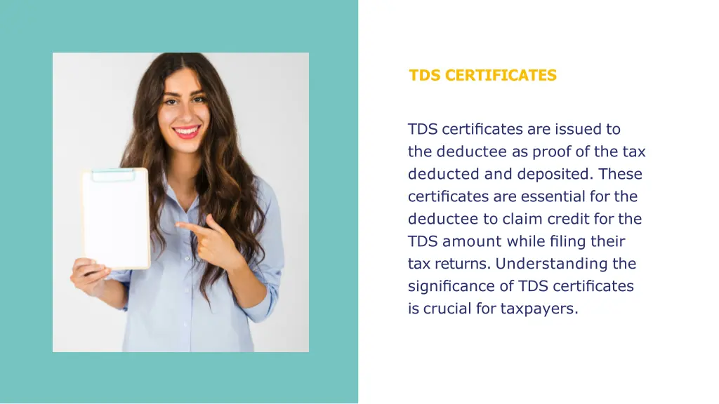 tds certificates