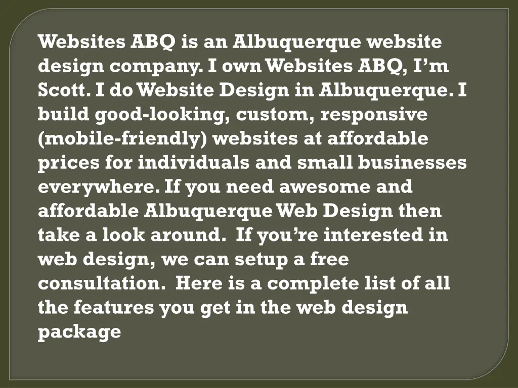 websites abq is an albuquerque website design