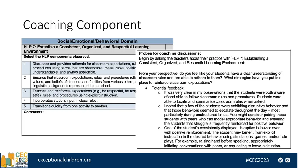 coaching component