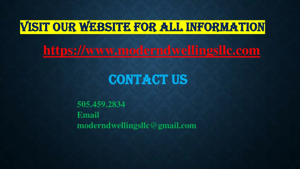 visit our website for all information visit