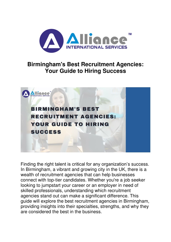 birmingham s best recruitment agencies your guide