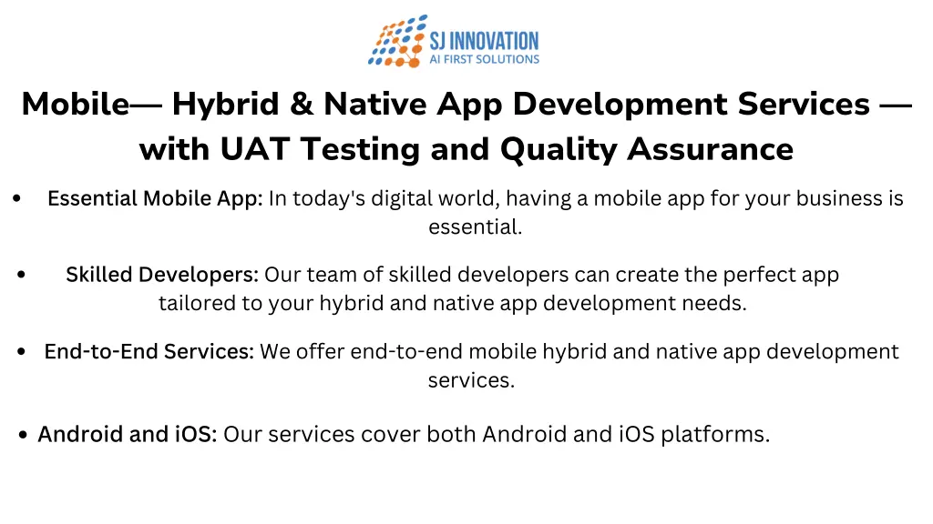 mobile hybrid native app development services