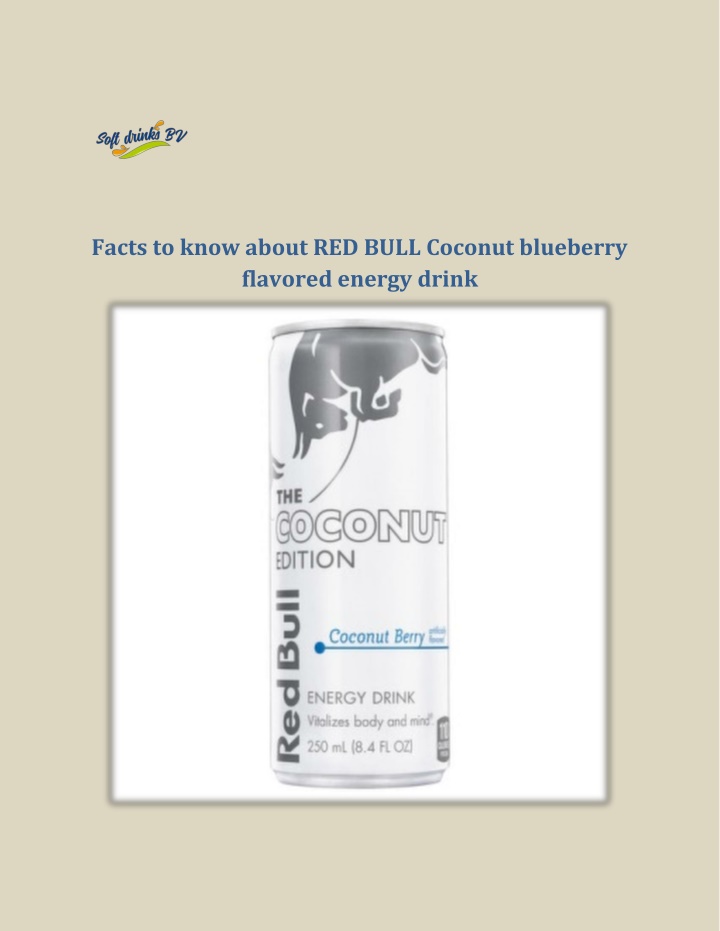 facts to know about red bull coconut blueberry