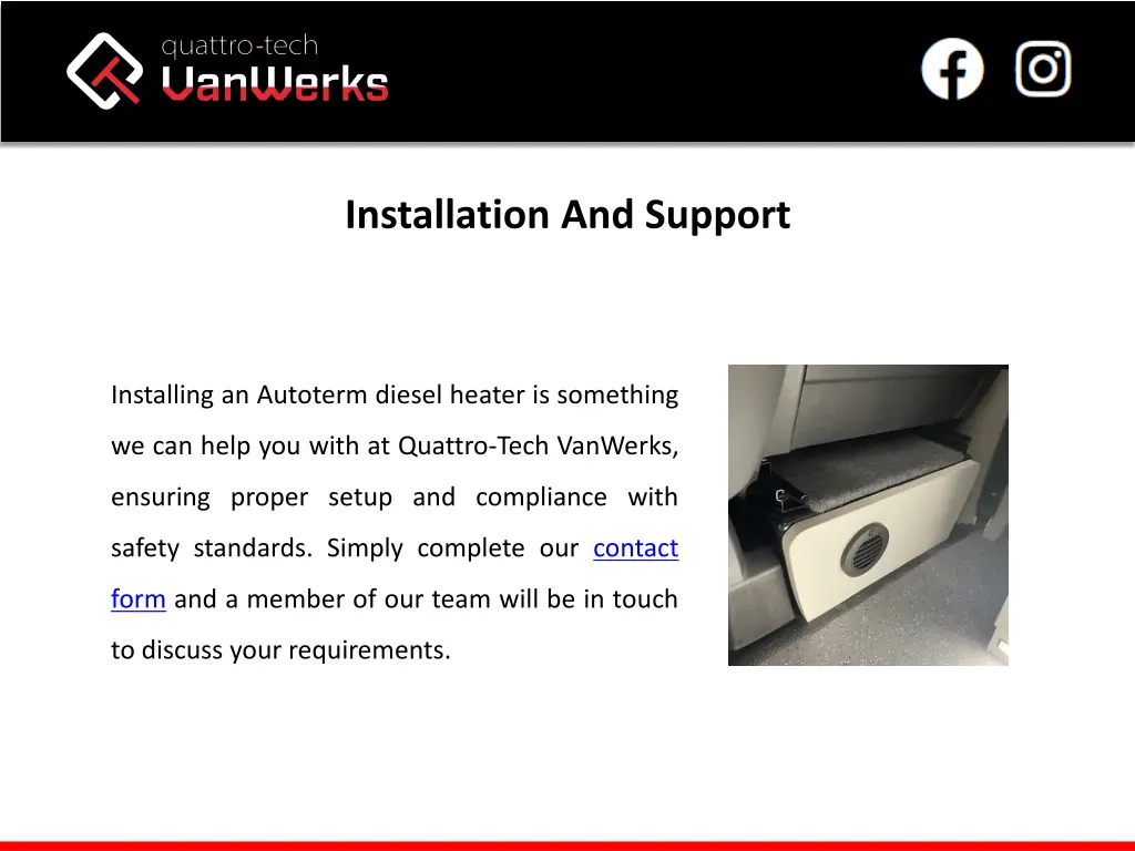 installation and support