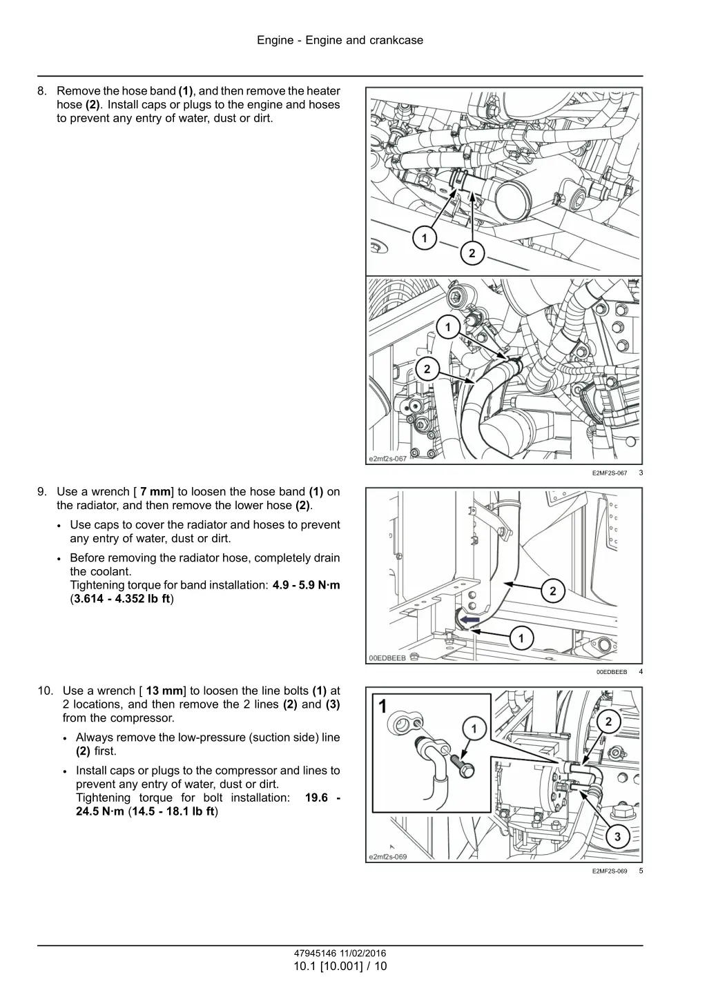 engine engine and crankcase 7