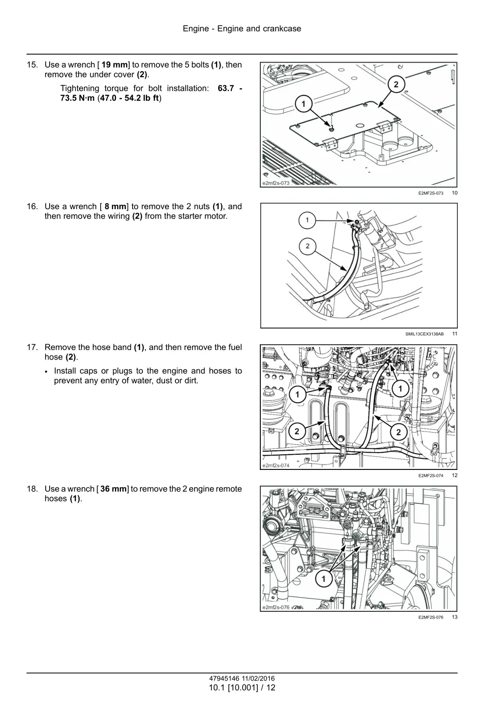 engine engine and crankcase 9