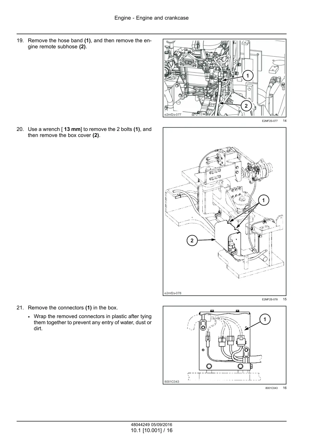 engine engine and crankcase 11