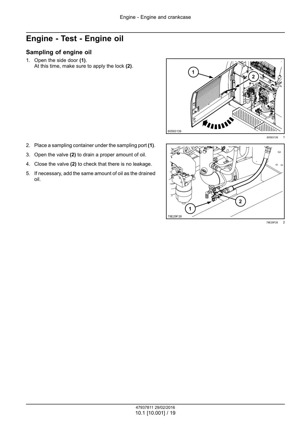 engine engine and crankcase 14