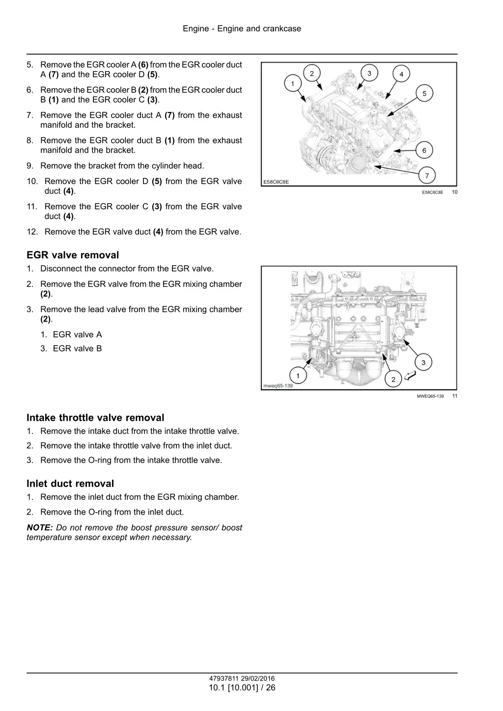 engine engine and crankcase 21