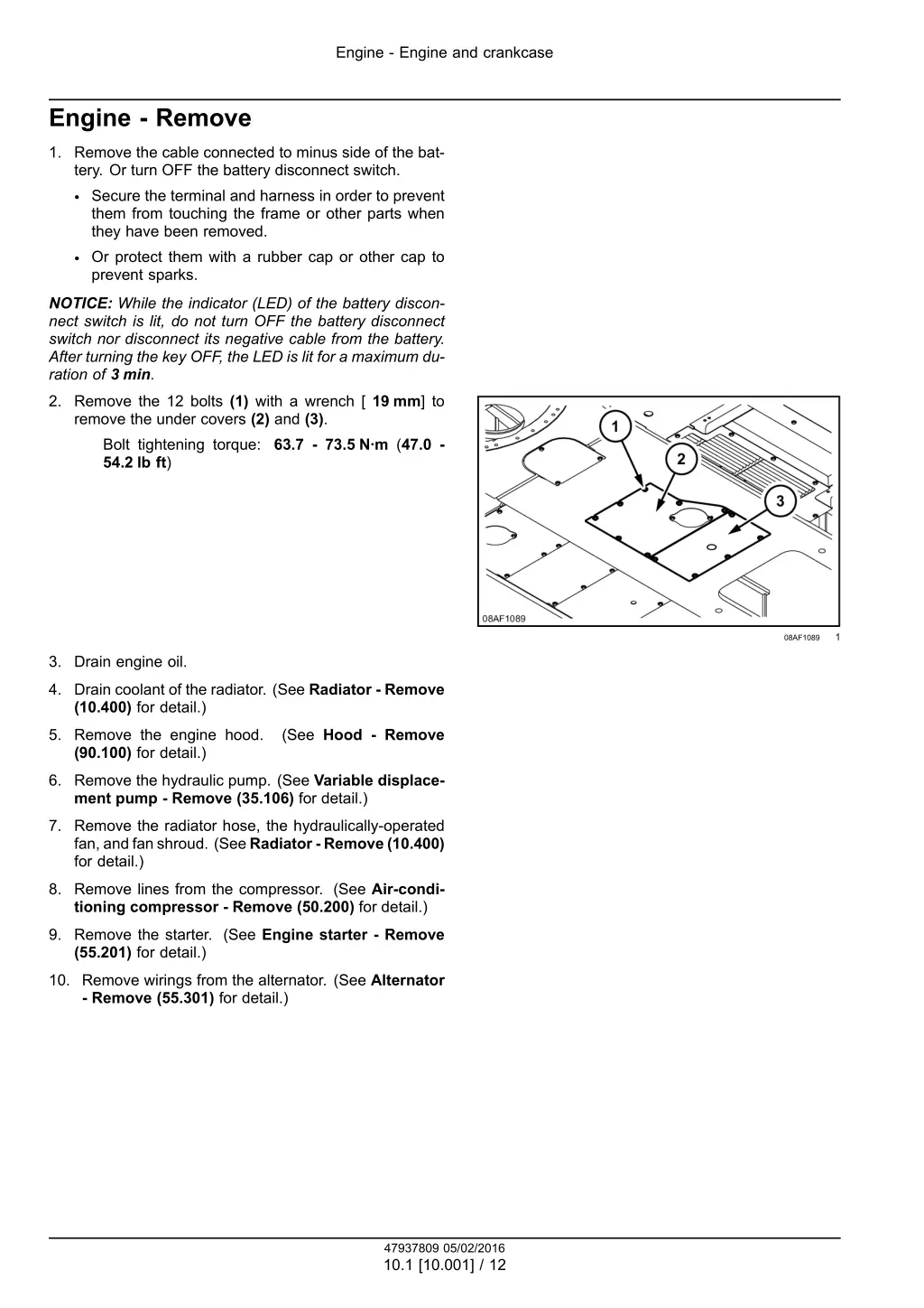 engine engine and crankcase 7