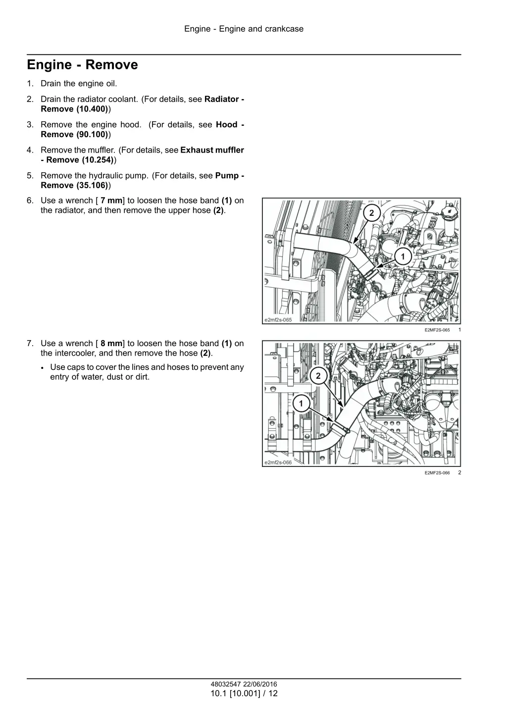 engine engine and crankcase 9