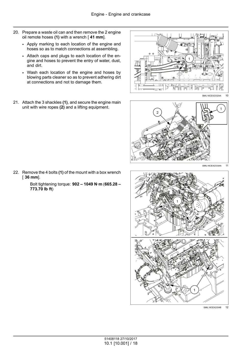 engine engine and crankcase 11