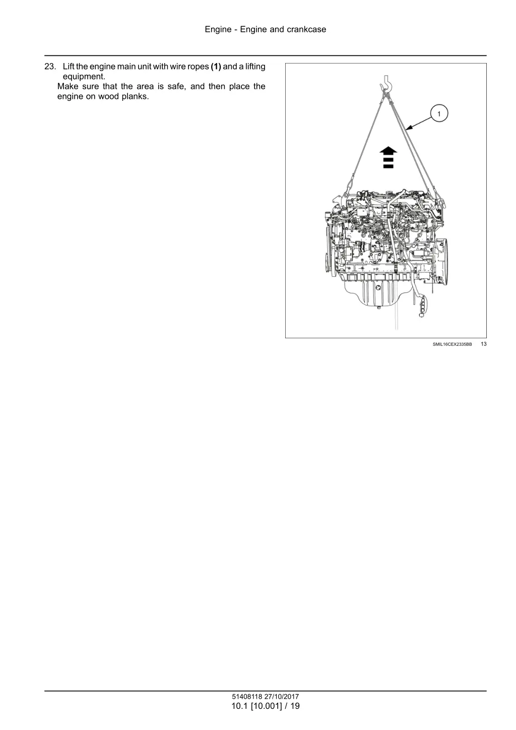 engine engine and crankcase 12