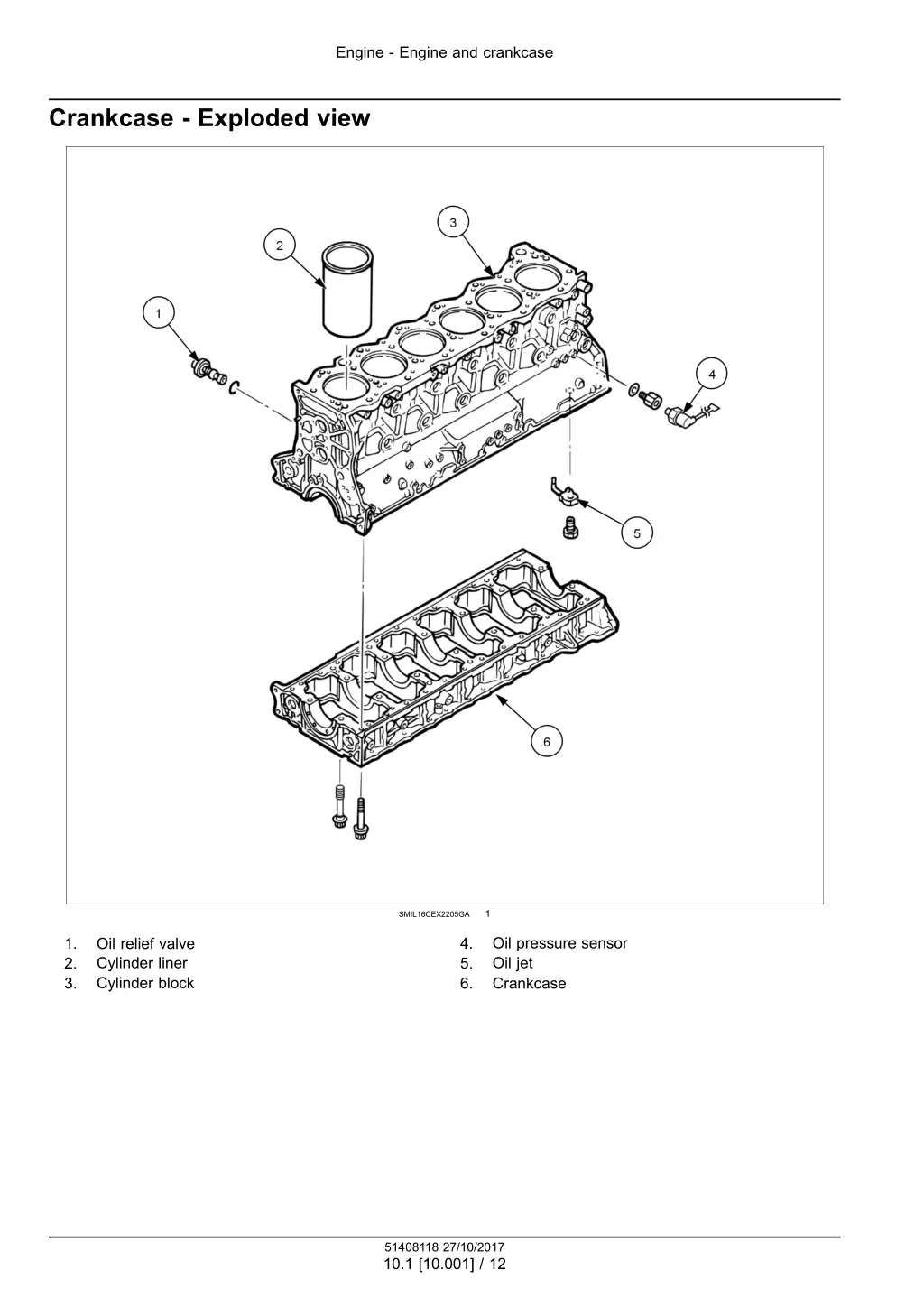 engine engine and crankcase 5