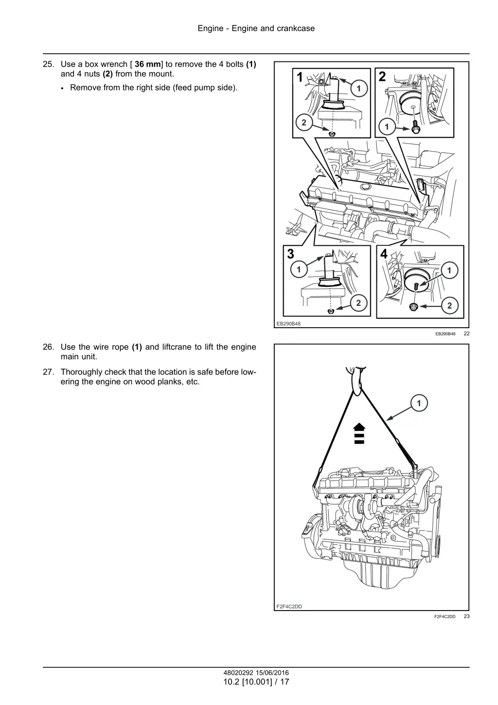 engine engine and crankcase 6