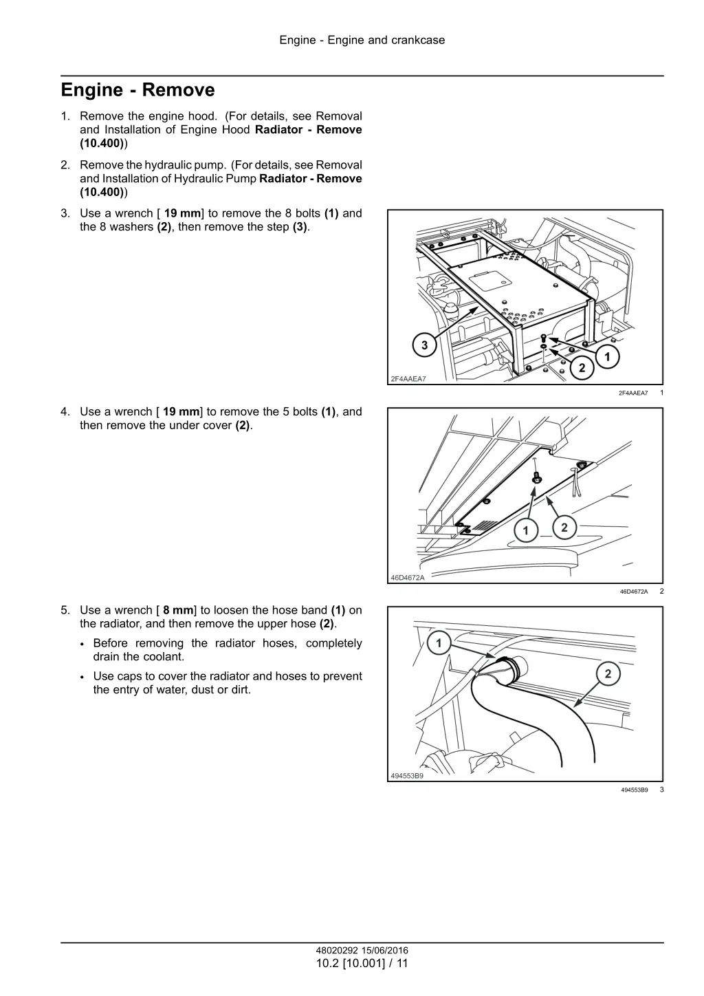 engine engine and crankcase