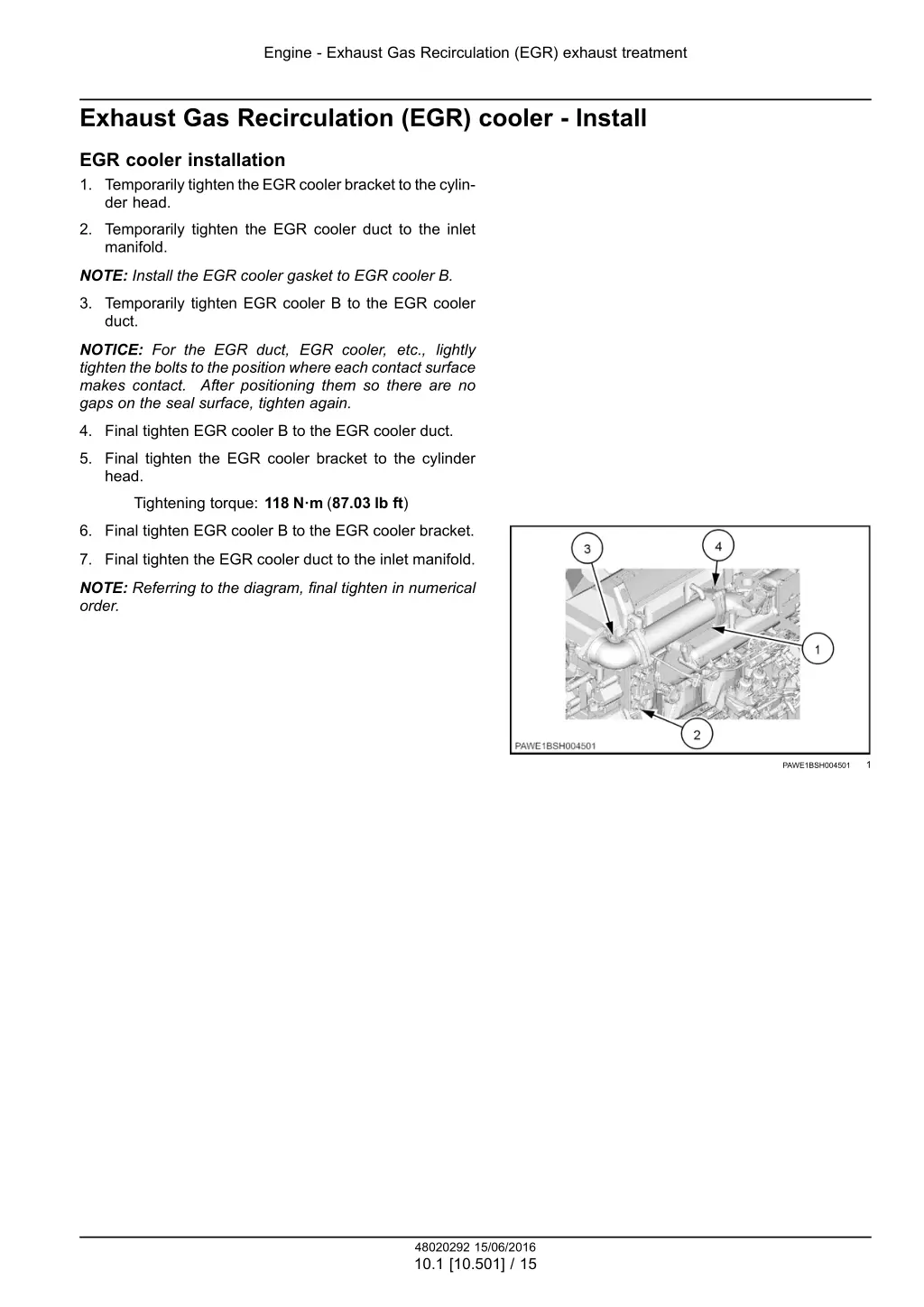 engine exhaust gas recirculation egr exhaust 12