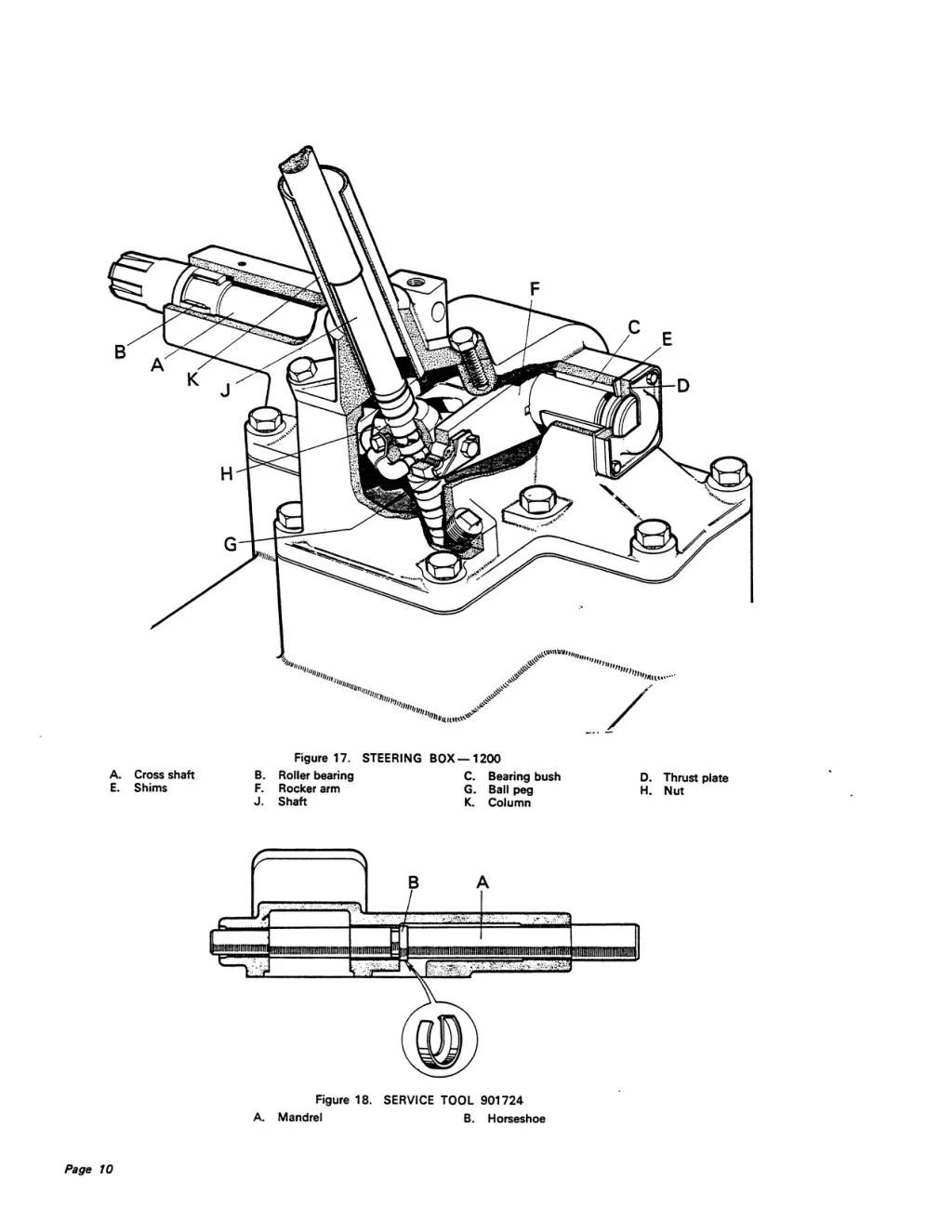 figure 17 steering box 1200 b roller bearing