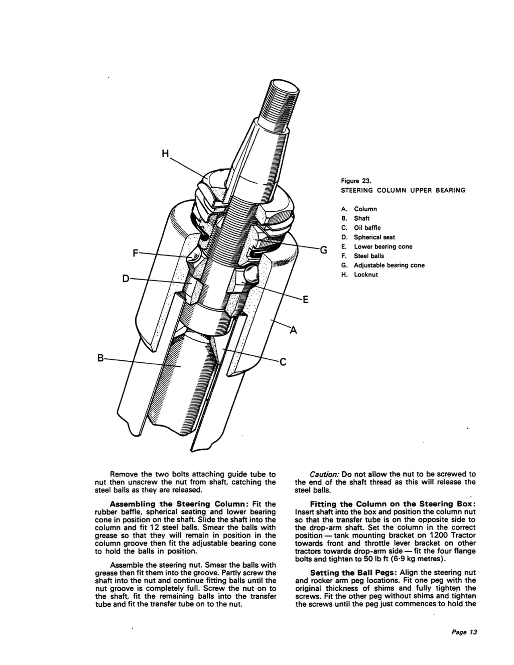 figure 23 steering column upper bearing