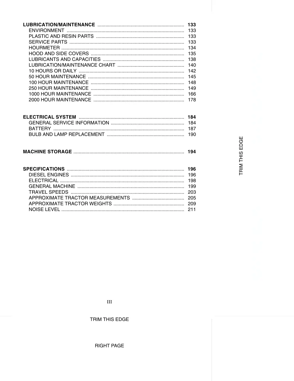 lubrication maintenance 133 environment