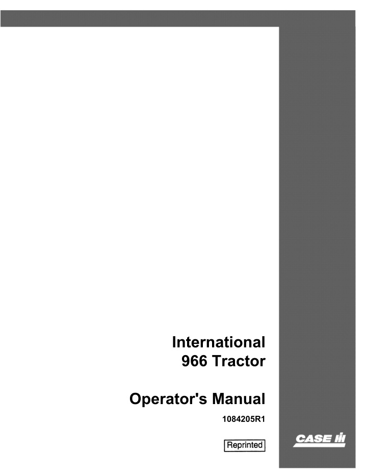 international 966 tractor