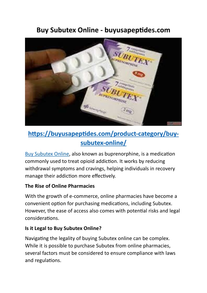 buy subutex online buyusapeptides com