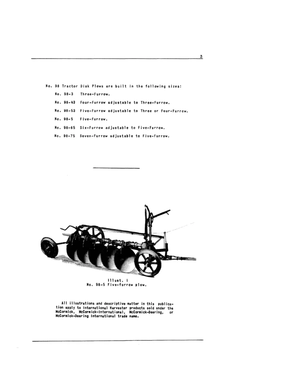 110 98 tractor lliak plows